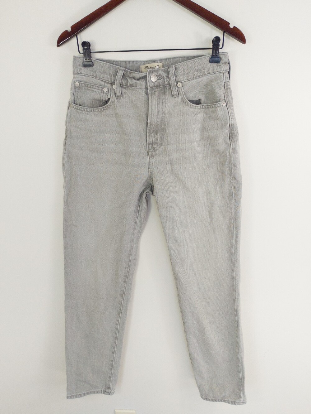Madewell The Perfect Vintage Jean Vervain Wash Gray Size 26